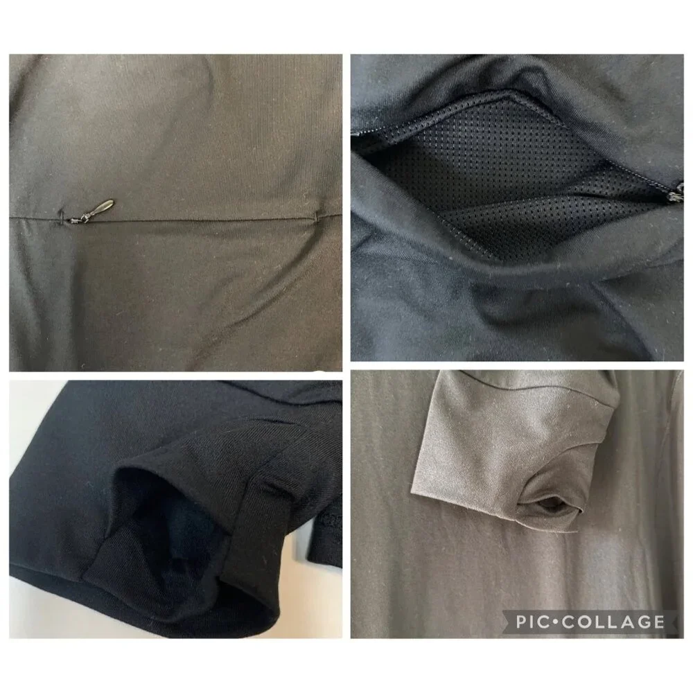 Fabletics Womens Half-Zip Phoenix Black Mid-Layer Top XXL Moisture-Wicking NEW - Picture 7 of 16